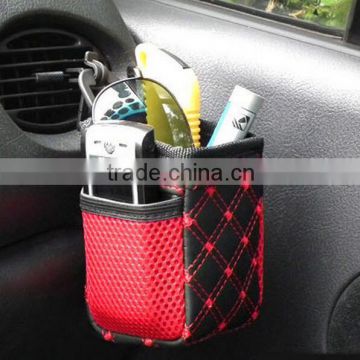 Hot sale car auto air outlet hanging storage bag/Vehicle Air Outlet Car Storage Organizers