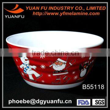 Melamine plastic popcorn bowl