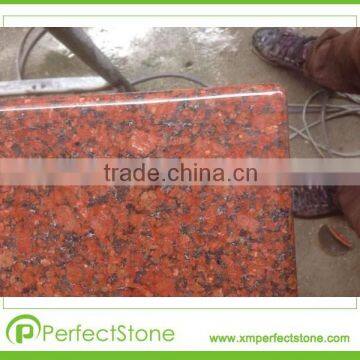 18mm thickness 1/4 round edge Indian Red Granite Countertops