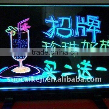 Super slim Advertising Crystal Acrylic LED writing board