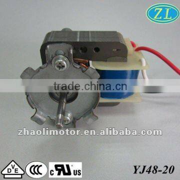 Small electric motor Cross flow fan motor acYJ48-20:electric motor for humidifier,heater,oven,air-conditioner,slide projector