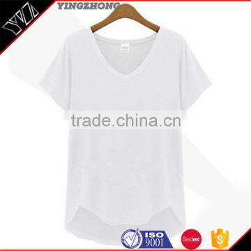 China Clothing Manufactures Summer Women Sports Fitness T-shirt Factory in China Women Clothing