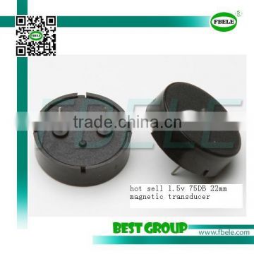 hot sell 1.5v 75DB 22mm magnetic transducerFBPT2210