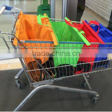 Foldable Supermarket Trolley Bag/Reusable Trolley Shopping Cart Bag