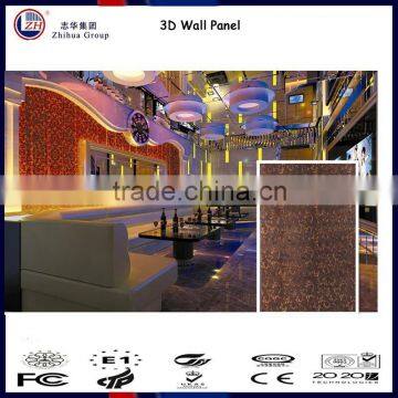 2015 summer series embossed mdf 3d wall panel in Guangzhou