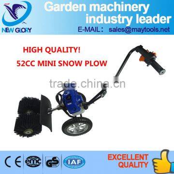 Portable Handpush Gas Snowplow With Wheels