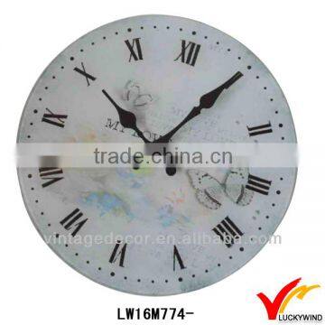 white antique my home beautiful wall clock