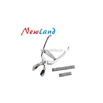 aluminum handle tattoo pliers for animal identification Veterinary instrument