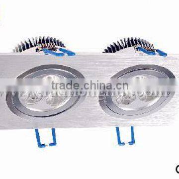 7W Double-head LED Downlight(3*2W)