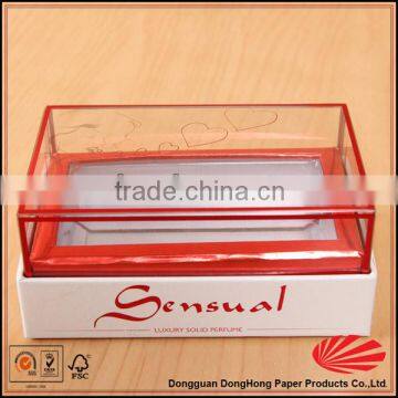 Design cake packaging box with clear lid