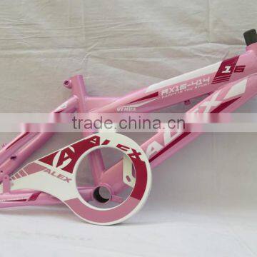 Steel bicycle frame with fork and chaincover/bmx bicycle frame