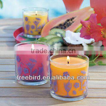 Decorative Scented Glass Jar Candle