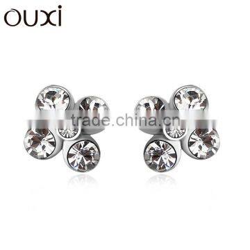 925 Sliver stud earrings snowflake Y20115