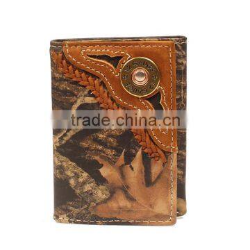 Western Men's Mossy Oak Camo Shotgun Shell Tri-Fold Wallet