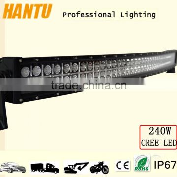 240w led light bar 43'' curved double row led light bar for jeep