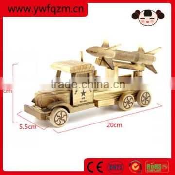 Wooden model Rocket car for kids