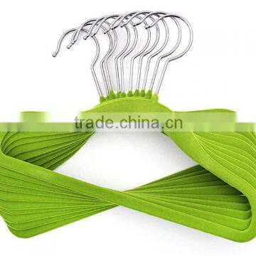 Candy Color Cute Velvet Flocked Clothes Coats Hanger for Kids, Baby photo-3