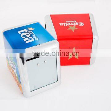 Customized T shape CMYK printing napkin dispenser