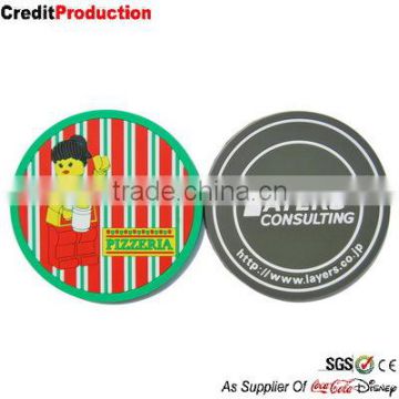 guangzhou factory promotional any shape club soft pvc coaster