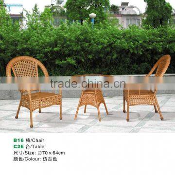 outdoor rattan chair and table sets for garden furniture