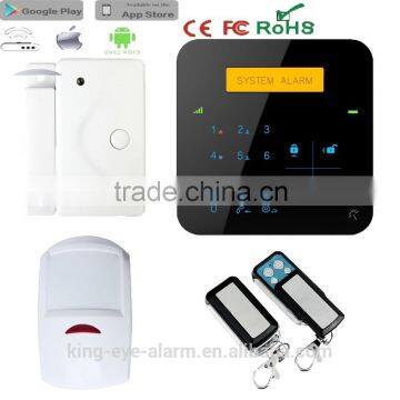 Humanized menu touch panel built-in battery in case of AC power outage 868mhz alarm system