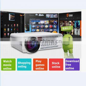 High Tech Full hd 3d Hologram Projector 3000 Lumens Led Projector Support Wifi and Bluetooth photo-6