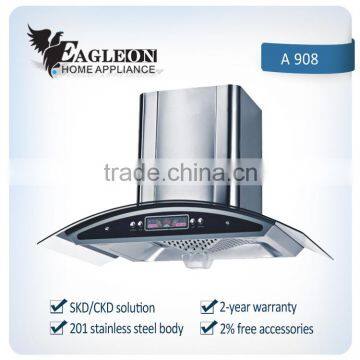 European hot sale kitchen range hood,black A908