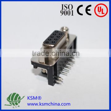 VGA connector r/a for board male female 9 pin