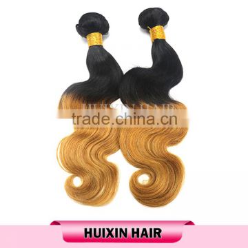 brazilian hair 14''-24'' ombre hair 3 tone color ombre hair unprocessed ombre hair weaves