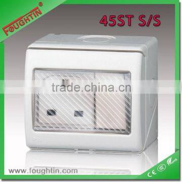 UK standard wall socket IP55 waterproof socket with switch