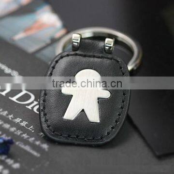 Promotional custom make your own logo leather key chain