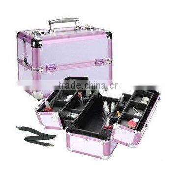 Pro Lavender Aluminum Makeup Case