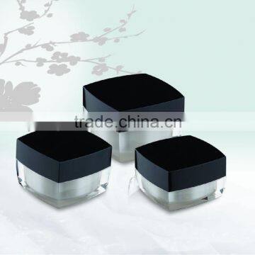 Square acrylic cream jar for wholesale, cosmetic container