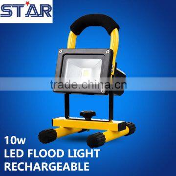 hand held work lamp IP65 10w rechargeable led flood light