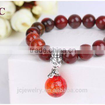 2016 Fashion Jewelry Wholesale Oil Diffuser Gemstone Bead Elastic Bracelet