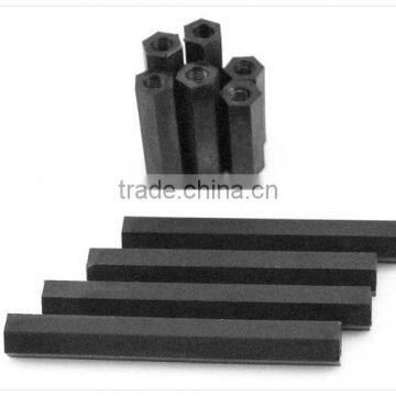 BLACK Nylon Plastic Standoffs,Nylon hex threaded standoff