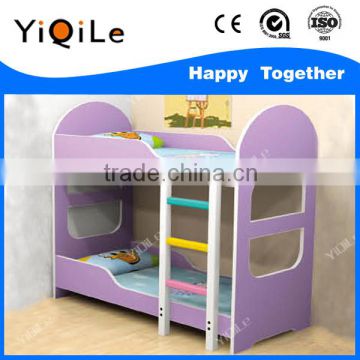 Guangzhou factory beautiful design playwood material kids bunk bed for sale