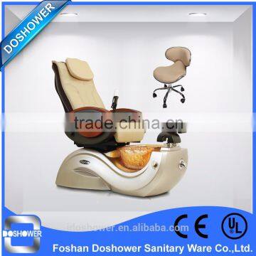 foot spa massage chair with glass pedicure sinks, manicure pedicure chair