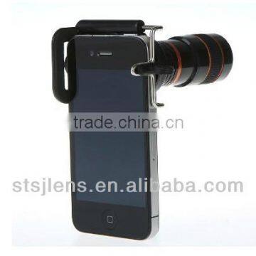 Optical 8X Zoom Lens for Mobile Phone Iphone 4 4s Bar Phone With Universal Tripod