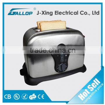 2016 Gallop Factory price top sale stainless steel CE/GS/CB 2 Slice bread Toaster oven JX-T3208-W