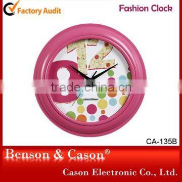 Home Decoration Big Plastic Wall Clock