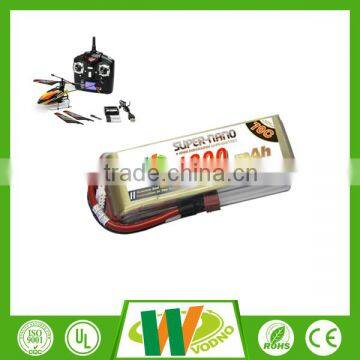 6S1P 22.2V 1800mAH 70C RC lipo battery helicopter battery lipo battery