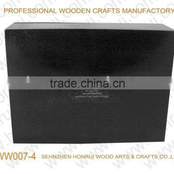 wood packaging box with compartments