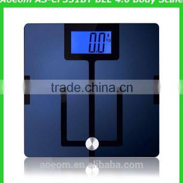 Bluetooth BLE 4.0 for IOS Android APP digital bathroom weighing scales