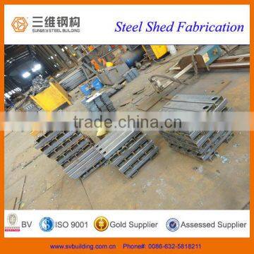 Steel parts for prefabricated light steel frame house/light prefab steel sheds building