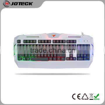 cool 3 colors led light gaming computer keyboard in shenzhen