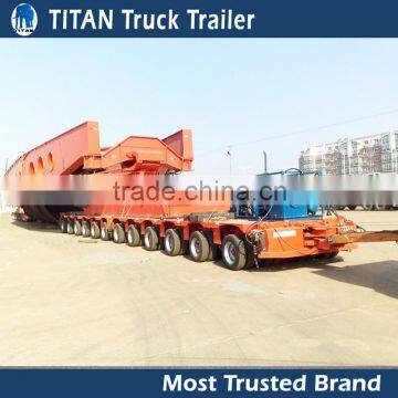 Heavy equipment transport hydraulic multi axle trailer for sale