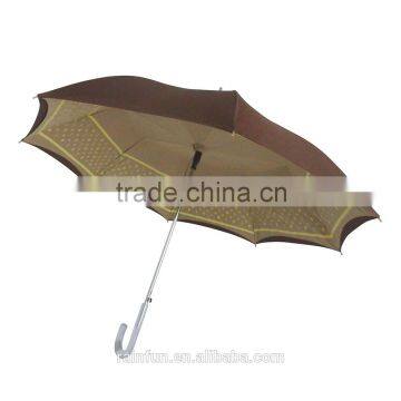 Gray golor double layers heat protection umbrella