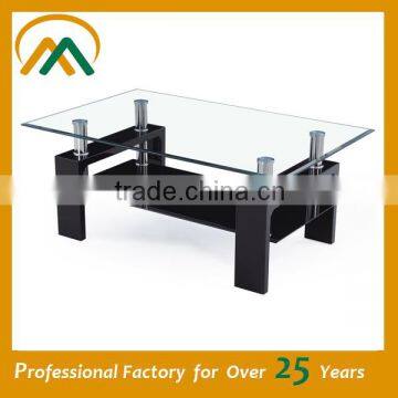 Modern black Glass Coffee Table JY-02/JT-31