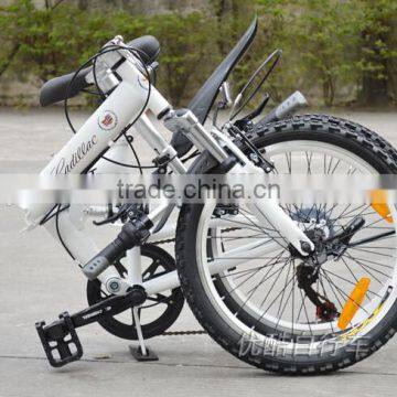 New style Trade assurance Portable Carbon mountain folding mountain bike/Bicycle with Shi-ma-no derailleur